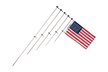 Flag Pole with Charlevoix® Flag Clips