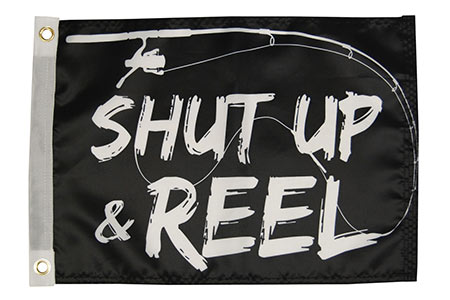 Shut Up and Reel Flag